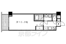 アスヴェル京都御所前3 1Kの間取図画像