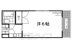 二和ルモンド並河 1Kの間取図画像