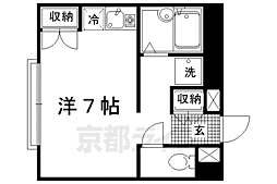 レオパレスブランカ ワンルームの間取図画像