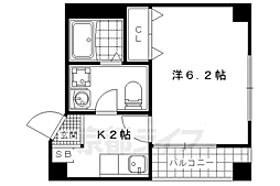 Elle21 1Kの間取図画像
