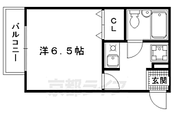 エイム二番町 1Kの間取図画像