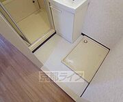 洗濯機置き場があり便利です・