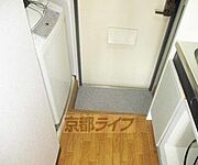 洗濯機を置くスペースです。