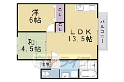 グレース芝原 2LDKの間取図画像