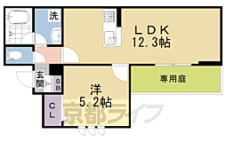 シャーメゾン多藪 1LDKの間取図画像