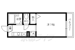 セフィラ小山 1Kの間取図画像