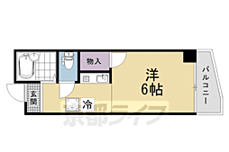 アーバンレイ12 1Kの間取図画像