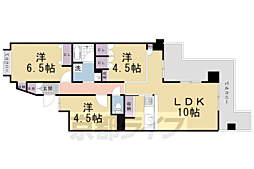 フォルム上賀茂 3LDKの間取図画像