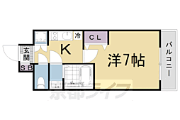 アドバンス京都デタンデュ 1Kの間取図画像