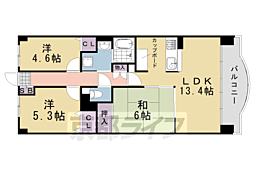 ライオンズマンション上桂 3LDKの間取図画像