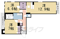 シャーメゾンかめきた 3階/-