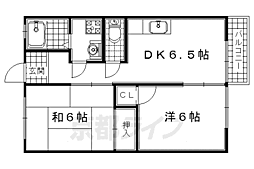 プルニエ 2DKの間取図画像