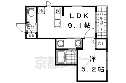シャーメゾン伊勢屋 1LDKの間取図画像
