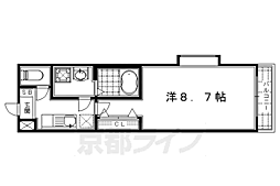 メゾンアクティブ 1Kの間取図画像
