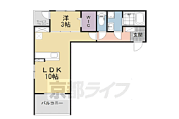 TSプレイス大住 1LDKの間取図画像