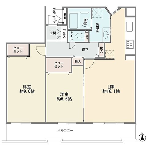 間取り ビスタセーレ向陽台四号棟 1階/-