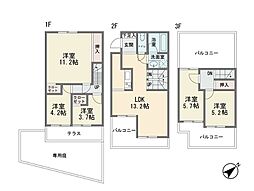 アザリア5 5LDKの間取図画像