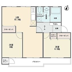 間取図画像 2LDK