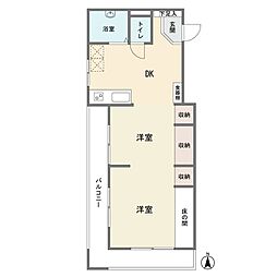 間取図画像 2DK