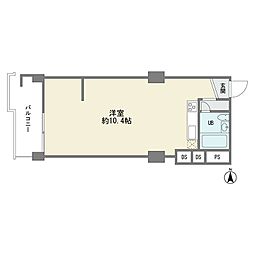 田園ハイツ藤ケ丘 1LDKの間取図画像