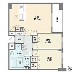 藤和シティコープ江田 2LDKの間取図画像