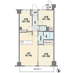 間取図画像 3LDK