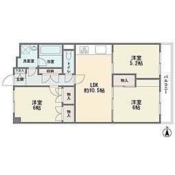 間取図画像 3LDK