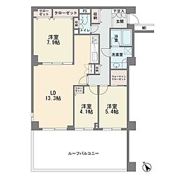 イトーピア藤が丘サンヒルズ 3LDKの間取図画像