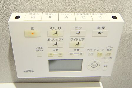 温水洗浄機能付きのトイレになります。