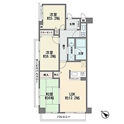 間取図画像 3LDK