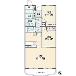 間取図画像 2LDK