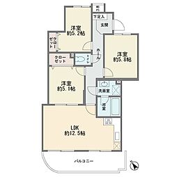 間取図画像 3LDK