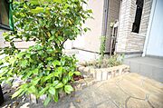 玄関周辺はスペースがございますので、植栽を楽しめそうですね♪