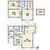 間取り：新築分譲2階建ての4ＬＤＫです　屋根裏収納　カウンターキッチン　ＬＤＫ16帖　ＴＥＳ床暖房　床下収納　ウォークインクロゼット　主寝室8帖　お庭有り