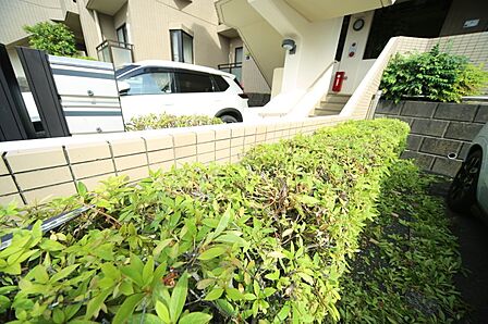 マンションの敷地内には、植栽が施されております♪