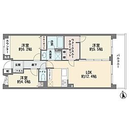 鷺沼北パーク・ホームズ弐番館 3LDKの間取図画像