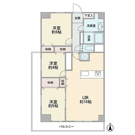 3階部分の南西角部屋です ワイドバルコニー カウンターキッチン 全室フローリング 3LDK ペット飼育可能 新規リフォーム済み エレベータ有り 総戸数82戸 住み込み管理