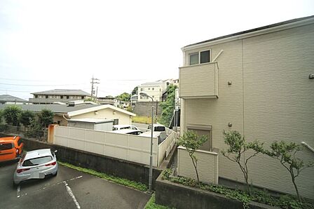 2階のお部屋のバルコニーからの眺望です。