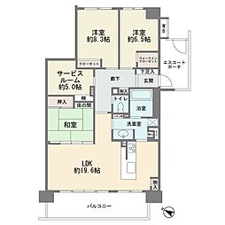 グランシティユーロレジデンス川崎 4LDKの間取図画像