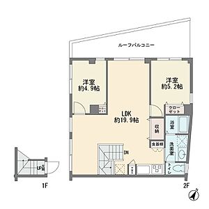 間取り:最上階の南西向き北西向きの角部屋です ルーフバルコニー LDK19.9帖 2LDK 新規フルリフォーム済み 宅配ボックス オートロック 防犯カメラ 新耐震基準 間取り:最上階の南西向き北西向きの角部屋です ルーフバルコニー LDK19.9帖 2LDK 新規フルリフォーム済み 宅配ボックス オートロック 防犯カメラ 新耐震基準