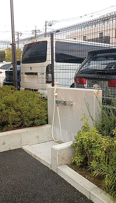 共用部分には、ペットの足洗い場がございます。