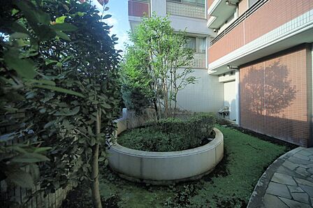 植え込みなどの有る、共用スペースとなっております♪