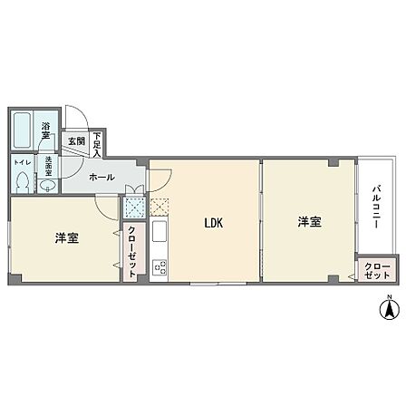 4階部分の東南角部屋です　バルコニー有り　2ＬＤＫ　新規リフォーム済み　追い焚き　モニターホン　北千束駅徒歩3分です
