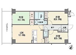 リベレンス川崎南 3LDKの間取図画像