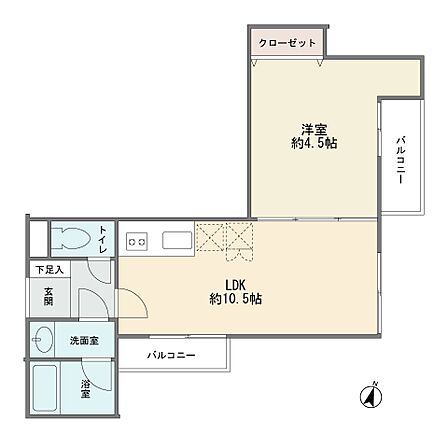 最上階4階部分の東南角部屋です 2面バルコニー 1LDK 新規リフォーム済み 穴吹ハウジングサービスへの委託管理 久が原駅徒歩2分です」
