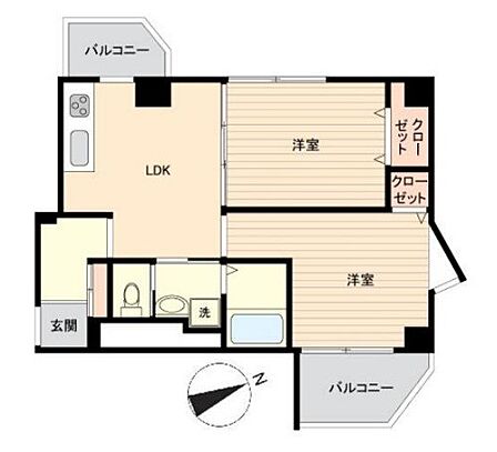 8階部分の角部屋です 2面バルコニー 2LDK 現況空室 エレベータ有り 総戸数92戸 荏原町駅まで徒歩13分です