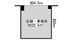 SSハイツ今福 ワンルームの間取図画像
