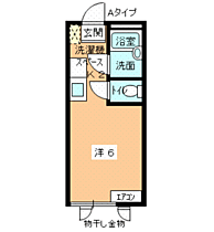 ライトハウス21 A 101 ｜ 山口県下関市吉見本町2丁目（賃貸アパート1K・1階・17.39㎡） その2