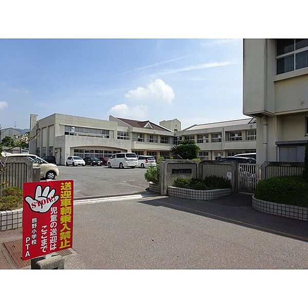 周辺：小学校「下関市立熊野小学校まで855ｍ」