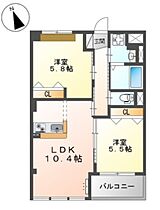 サン・ブリュー 202 ｜ 山口県下関市安岡町3丁目（賃貸マンション2LDK・2階・51.89㎡） その2